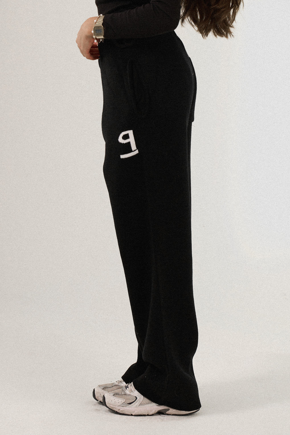 PSYCH BLACK KNITTED PANTS