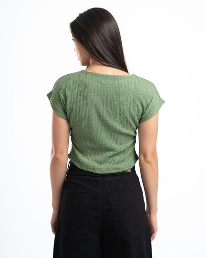 Olive Textured Top