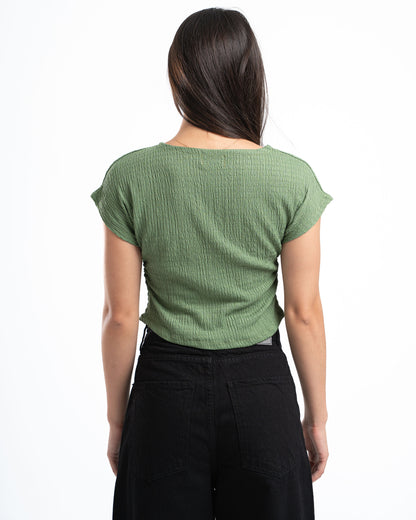 Olive Textured Top
