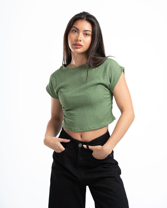 Olive Textured Top