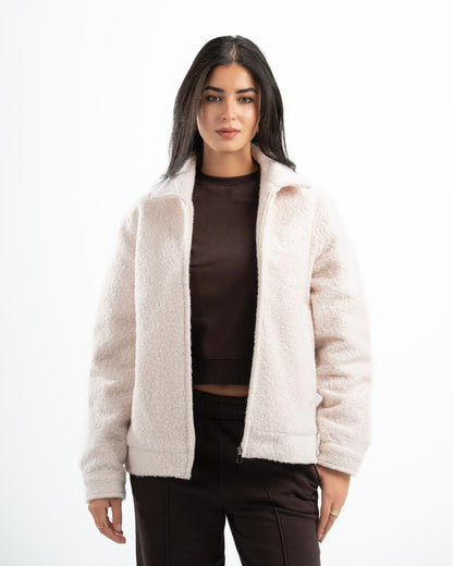 OFF-WHITE FAUX JACKET
