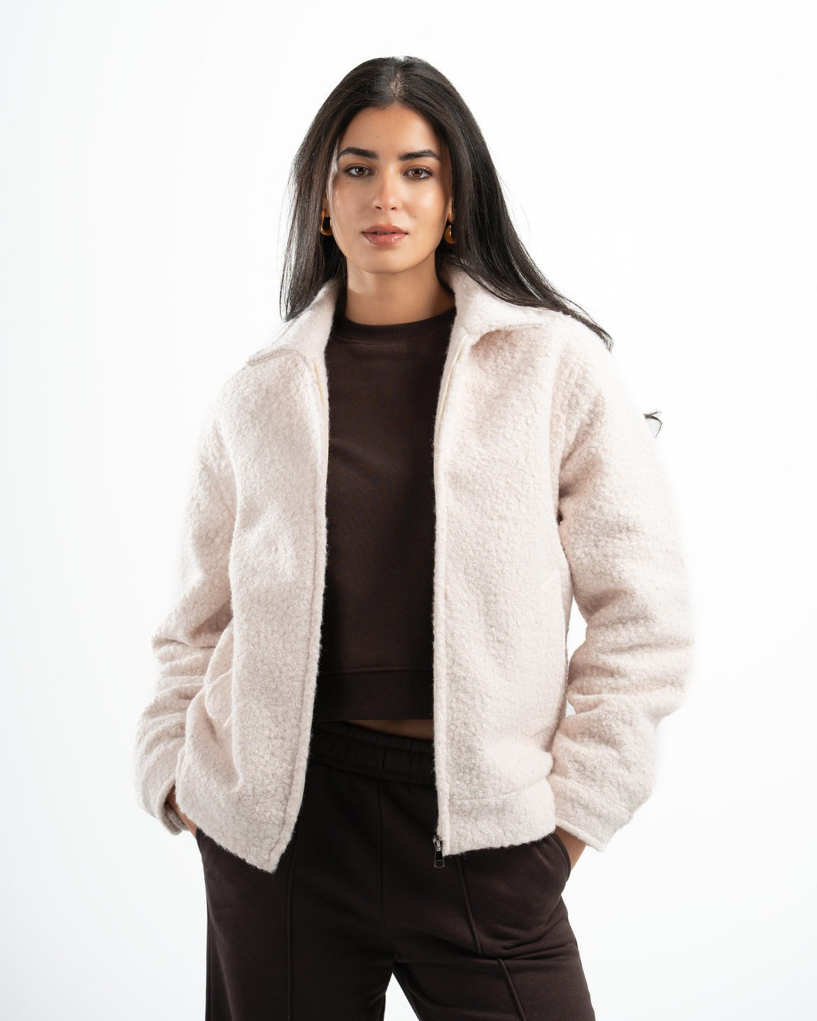 OFF-WHITE FAUX JACKET