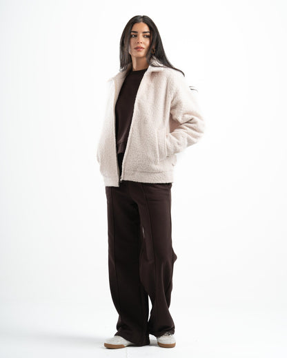 OFF-WHITE FAUX JACKET
