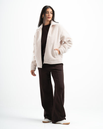 OFF-WHITE FAUX JACKET