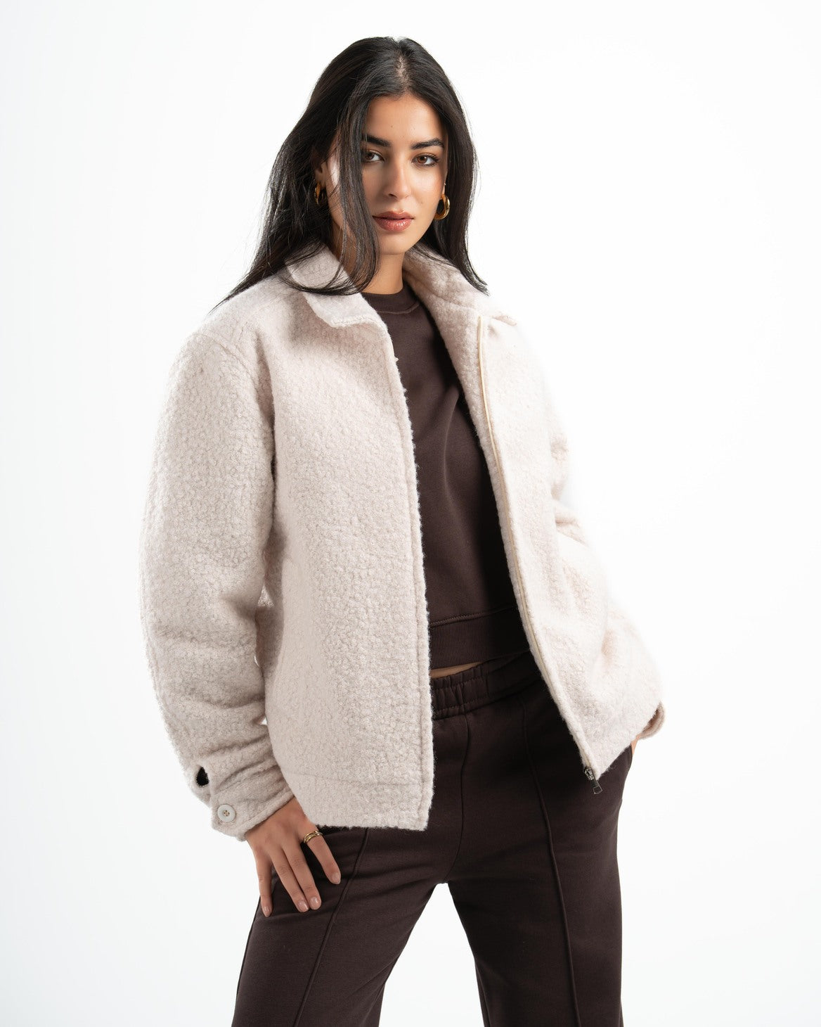 OFF-WHITE FAUX JACKET