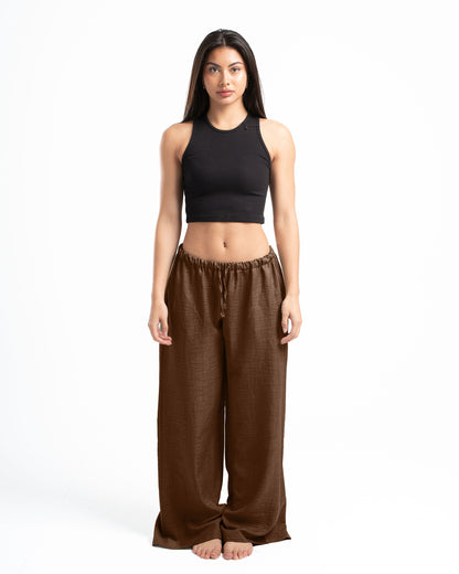 Brown Linen Pants
