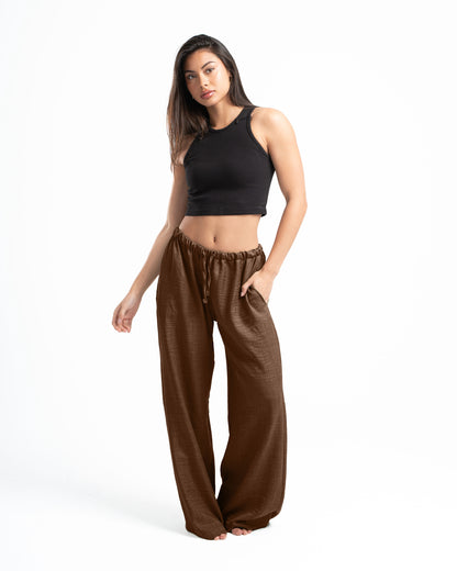 Brown Linen Pants