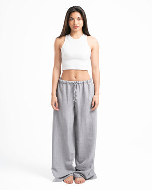 Grey Linen Pants