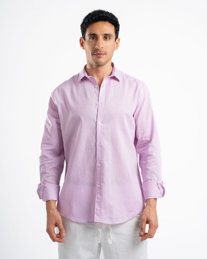 Lilac Linen Shirt