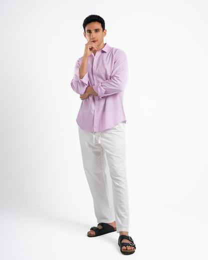 Lilac Linen Shirt