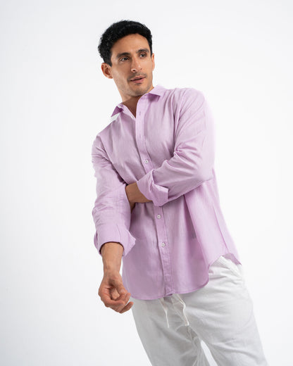 Lilac Linen Shirt