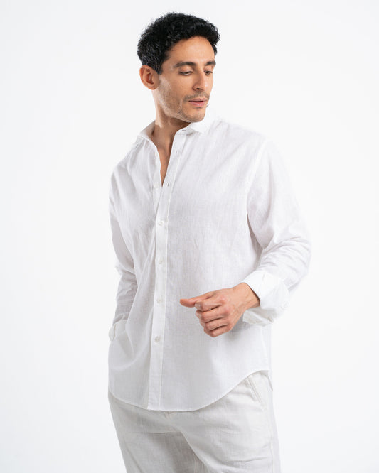 White Linen Shirt