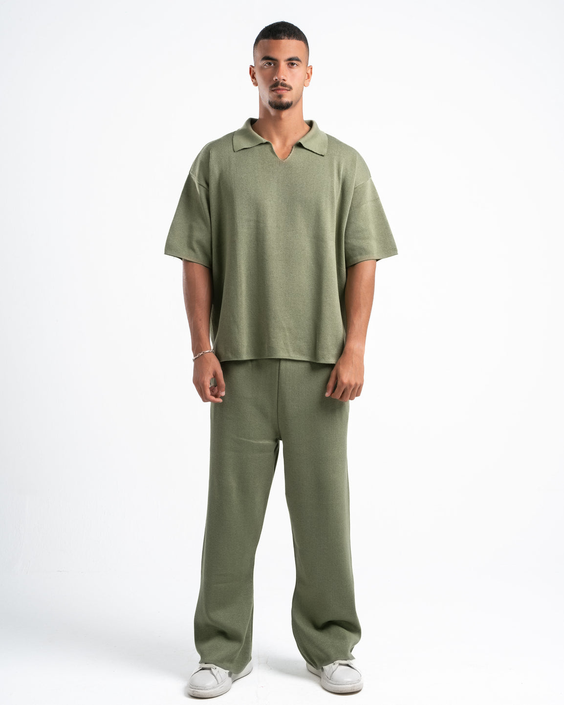 Olive Knit Polo