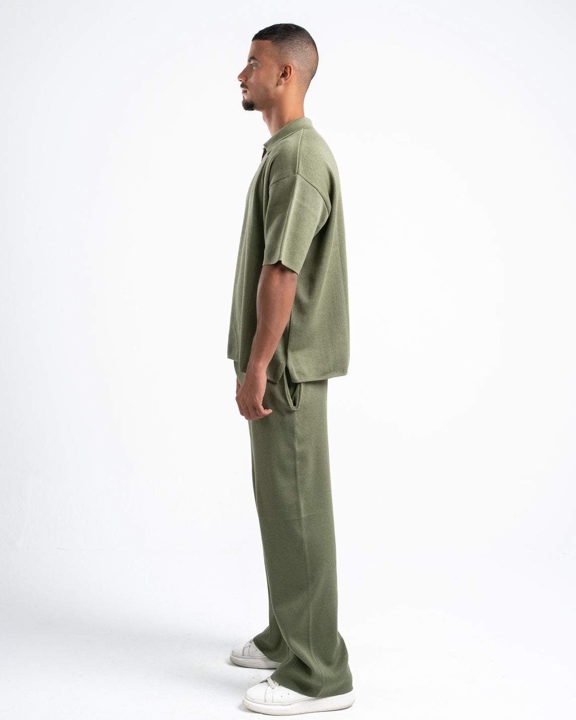 Olive Knit Polo