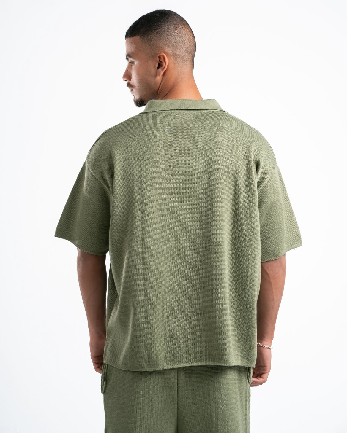 Olive Knit Polo