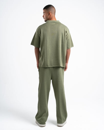 Olive Knit Polo