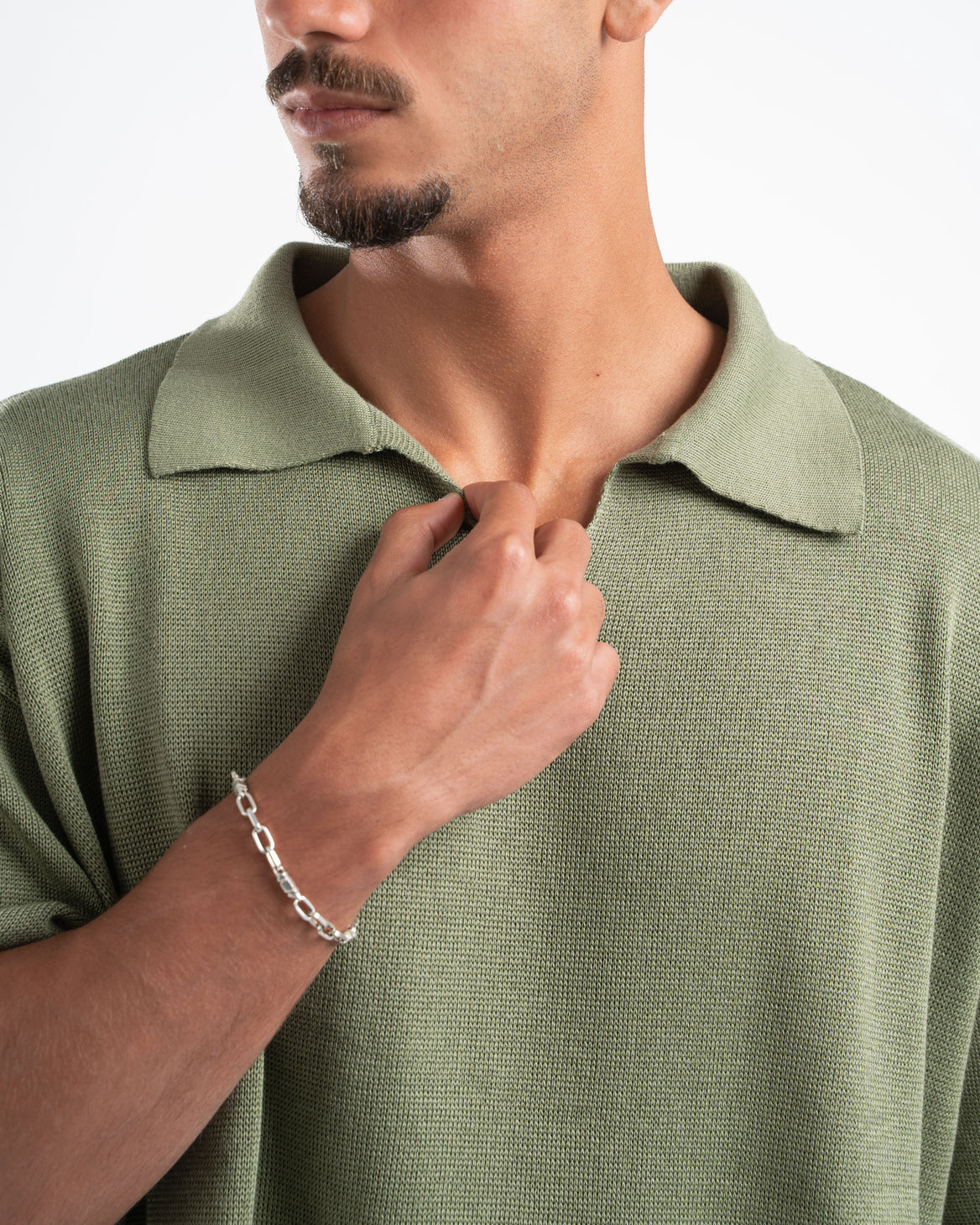 Olive Knit Polo