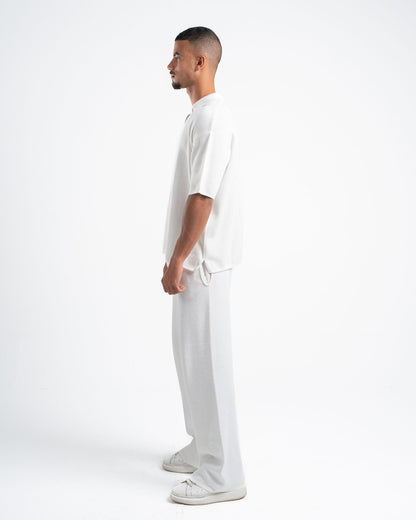 White Knit Polo
