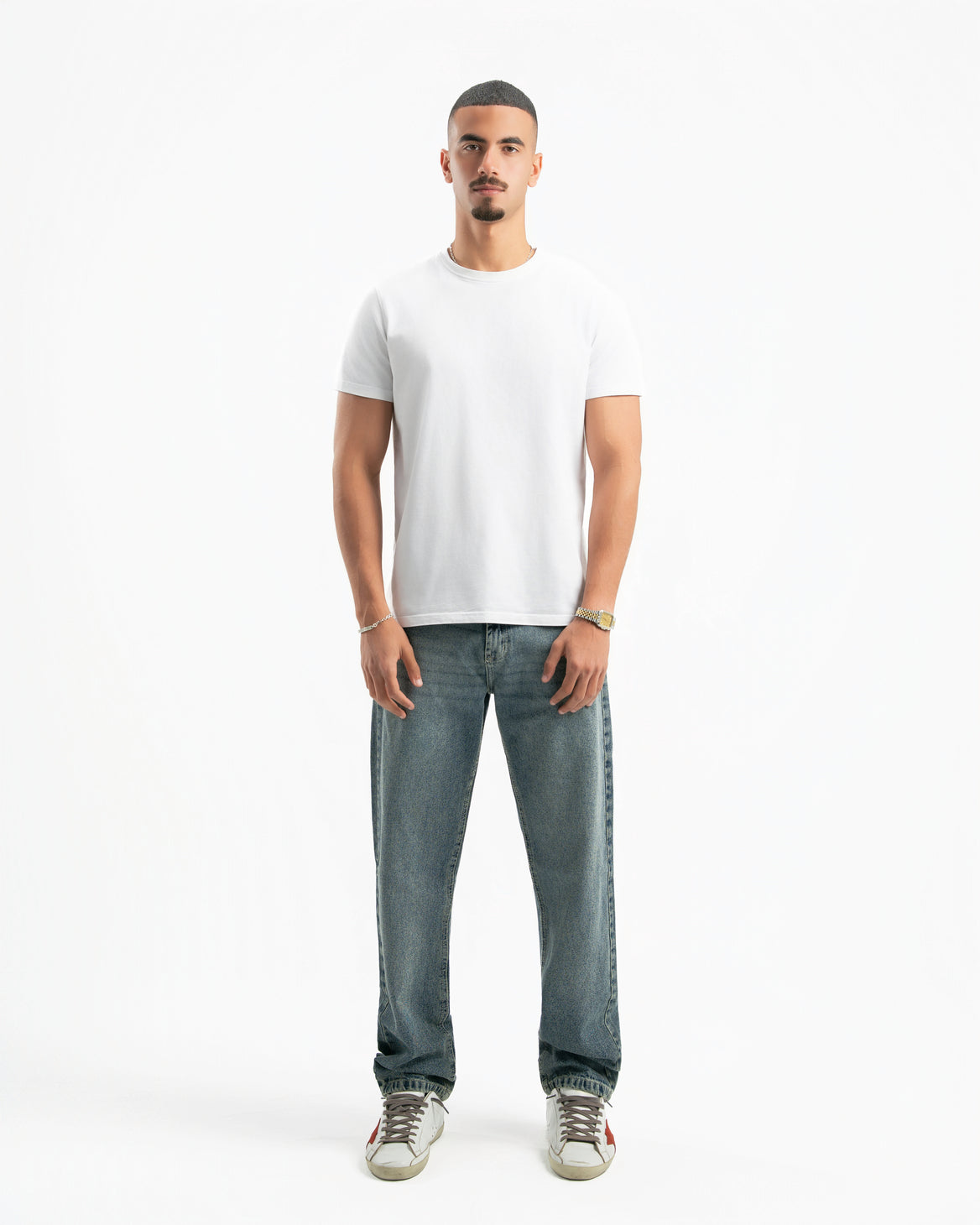 Dirty Wash Men Straight Jeans