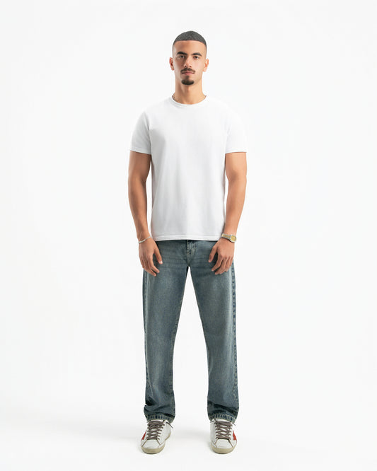 Dirty Wash Men Straight Jeans
