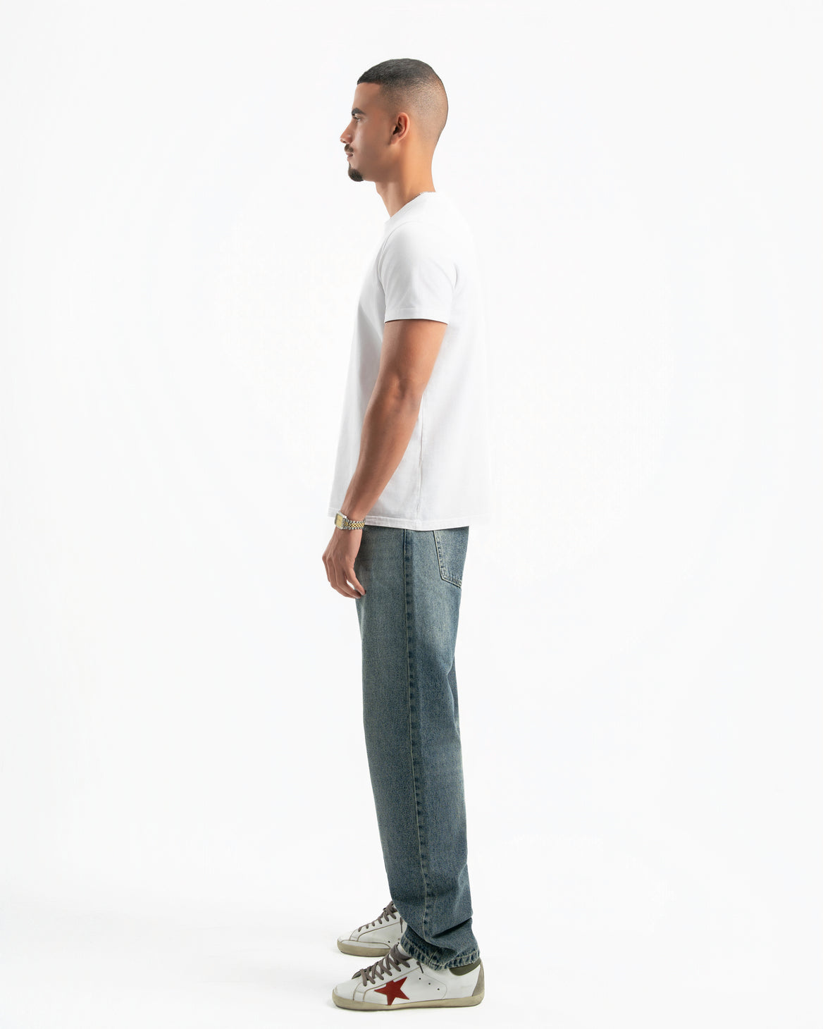 Dirty Wash Men Straight Jeans