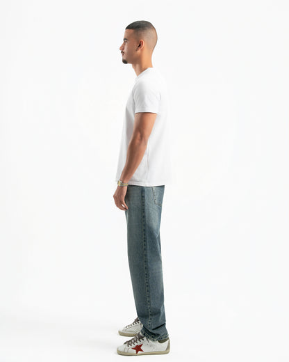 Dirty Wash Men Straight Jeans