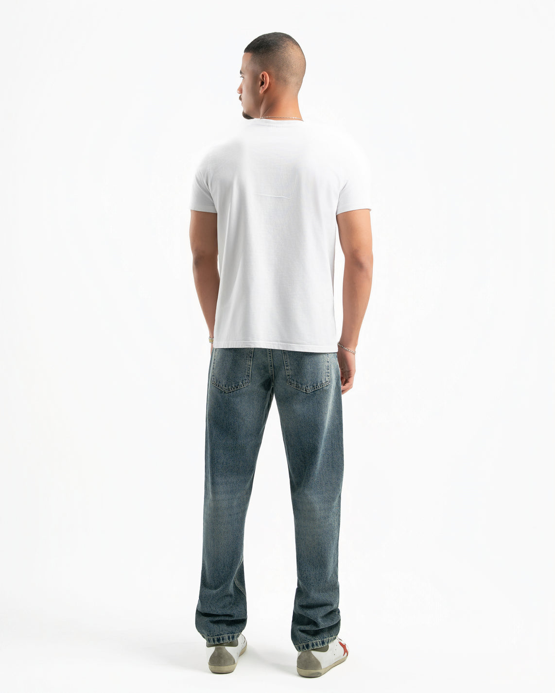 Dirty Wash Men Straight Jeans