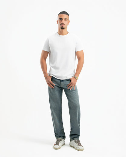 Dirty Wash Men Straight Jeans