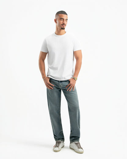 Dirty Wash Men Straight Jeans