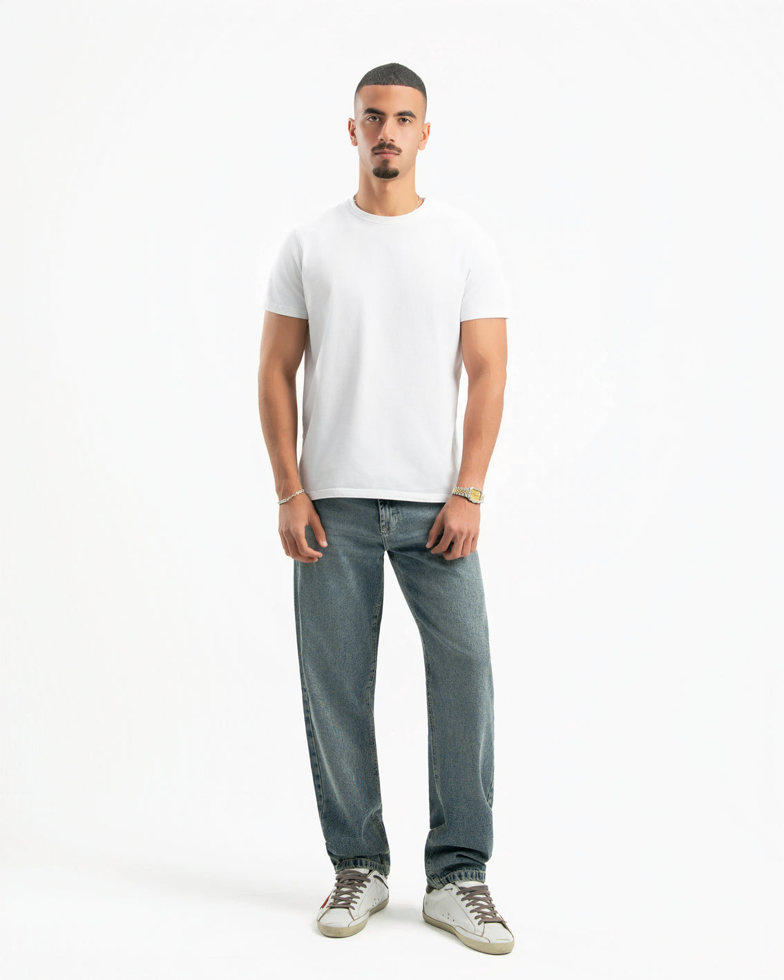Dirty Wash Men Straight Jeans