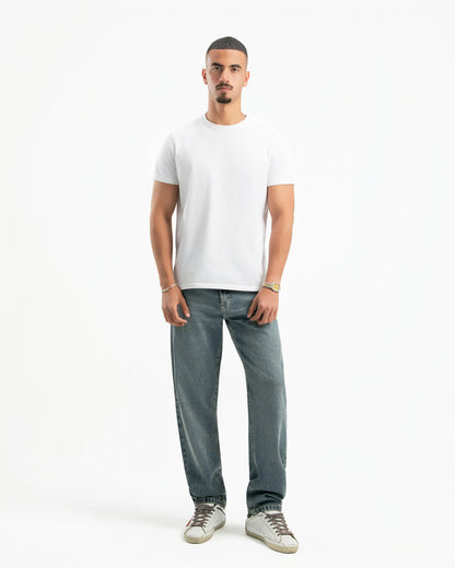 Dirty Wash Men Straight Jeans