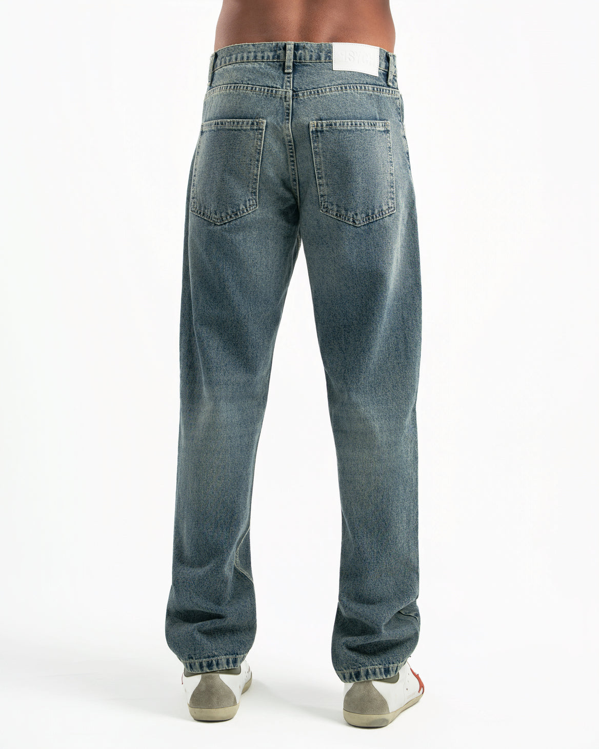 Dirty Wash Men Straight Jeans