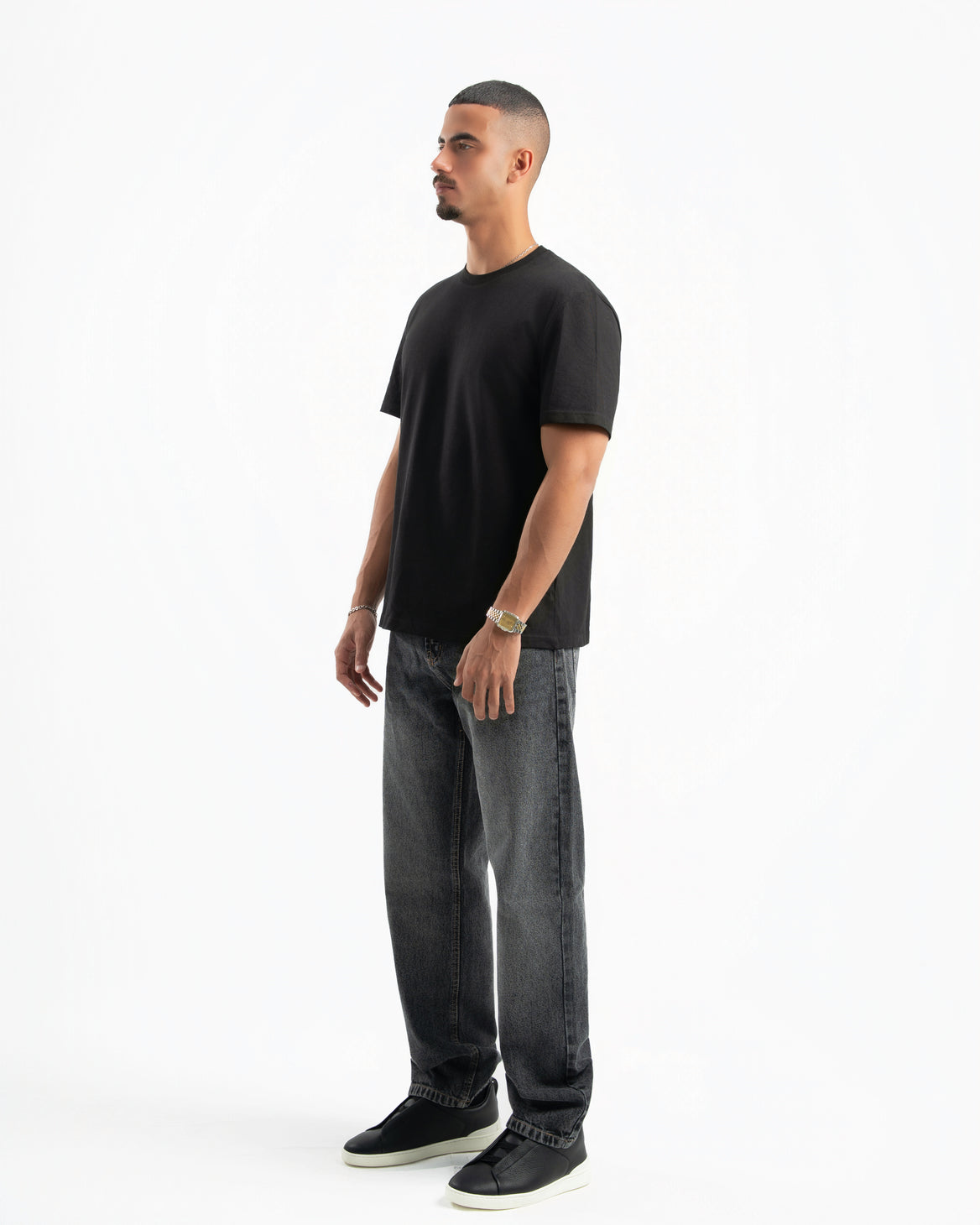Black Men Straight Jeans