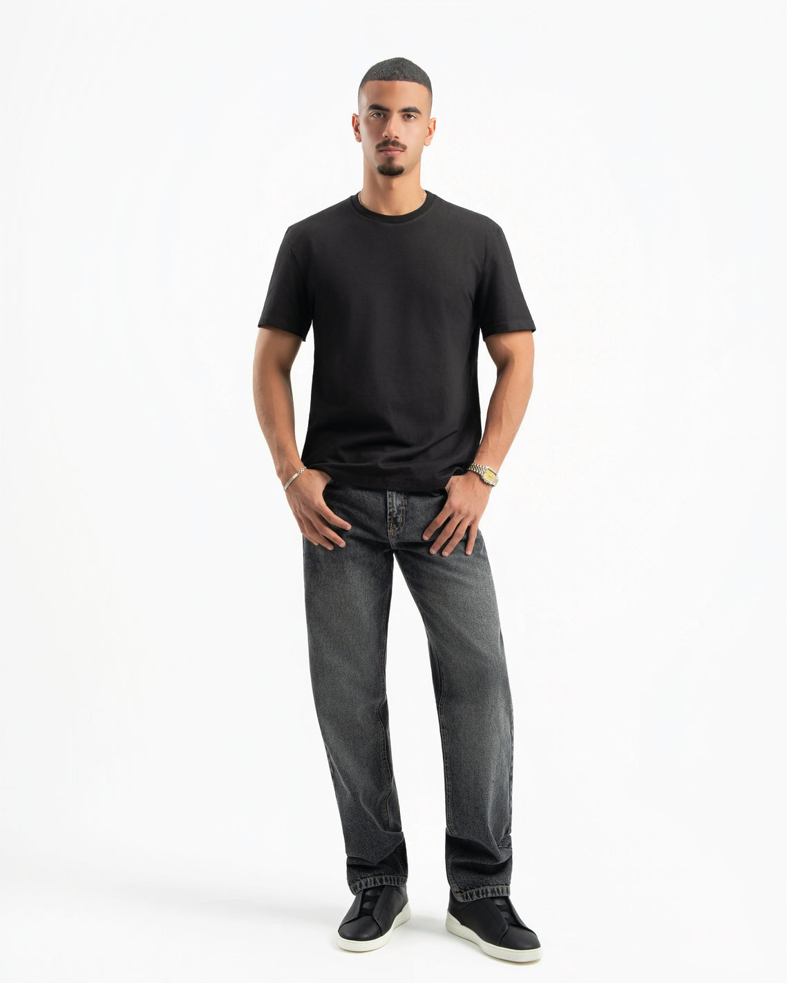Black Men Straight Jeans