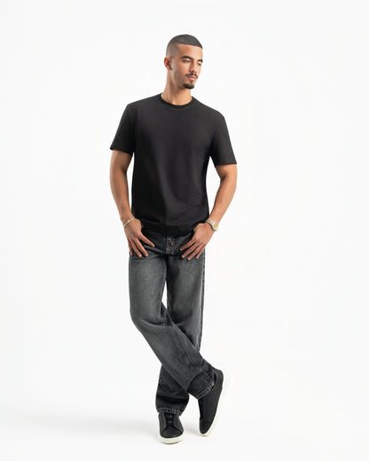 Black Men Straight Jeans