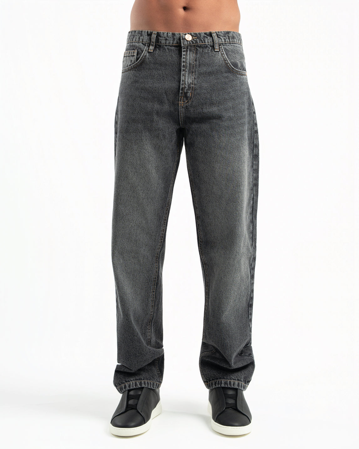 Black Men Straight Jeans