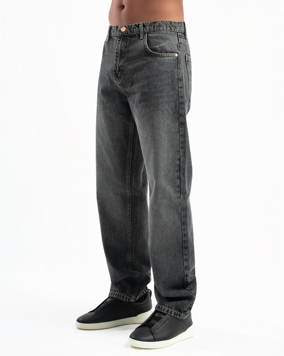Black Men Straight Jeans