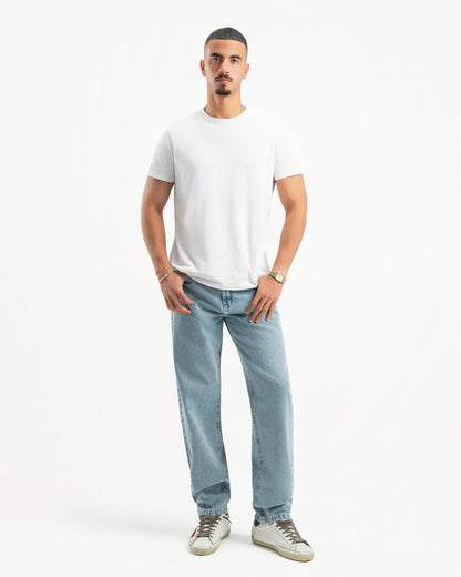 Light Blue Men Straight Jeans