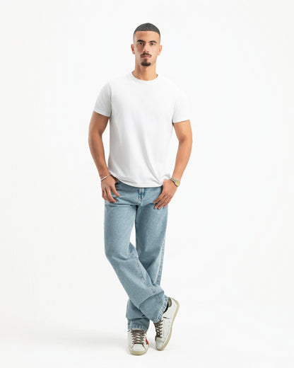 Light Blue Men Straight Jeans