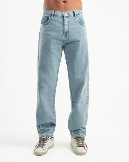Light Blue Men Straight Jeans