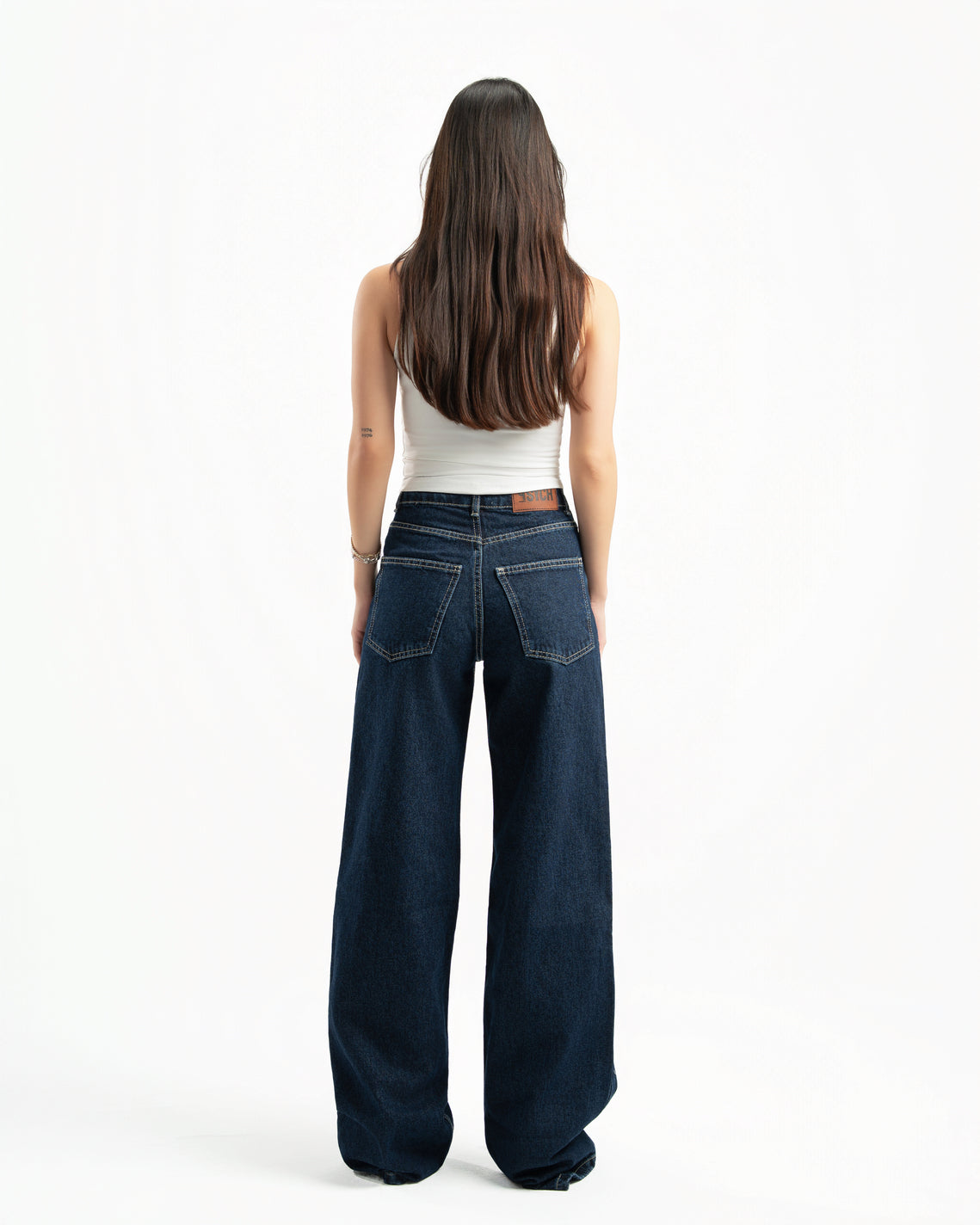Navy Women Straight Jeans