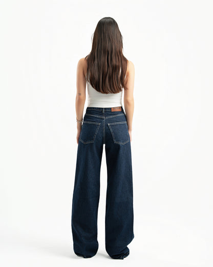Navy Women Straight Jeans