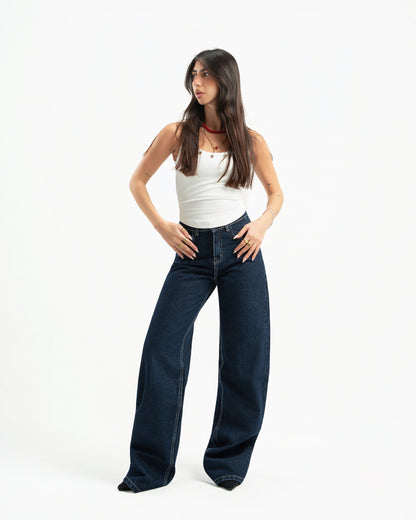 Navy Women Straight Jeans