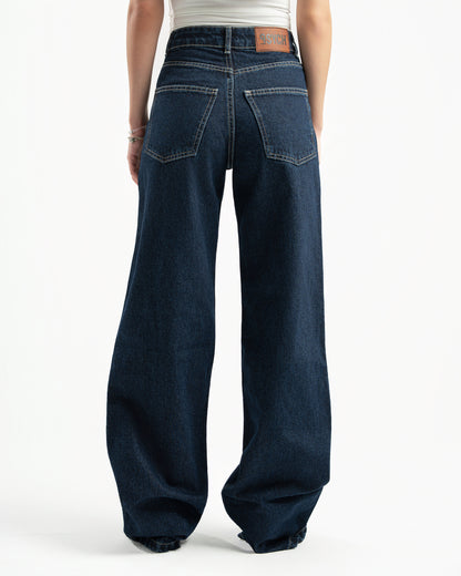 Navy Women Straight Jeans