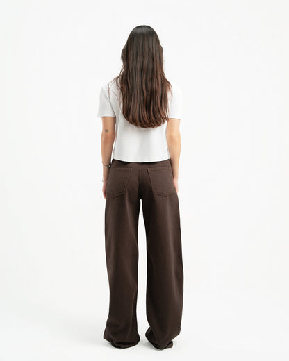 Brown Women Straight Jeans
