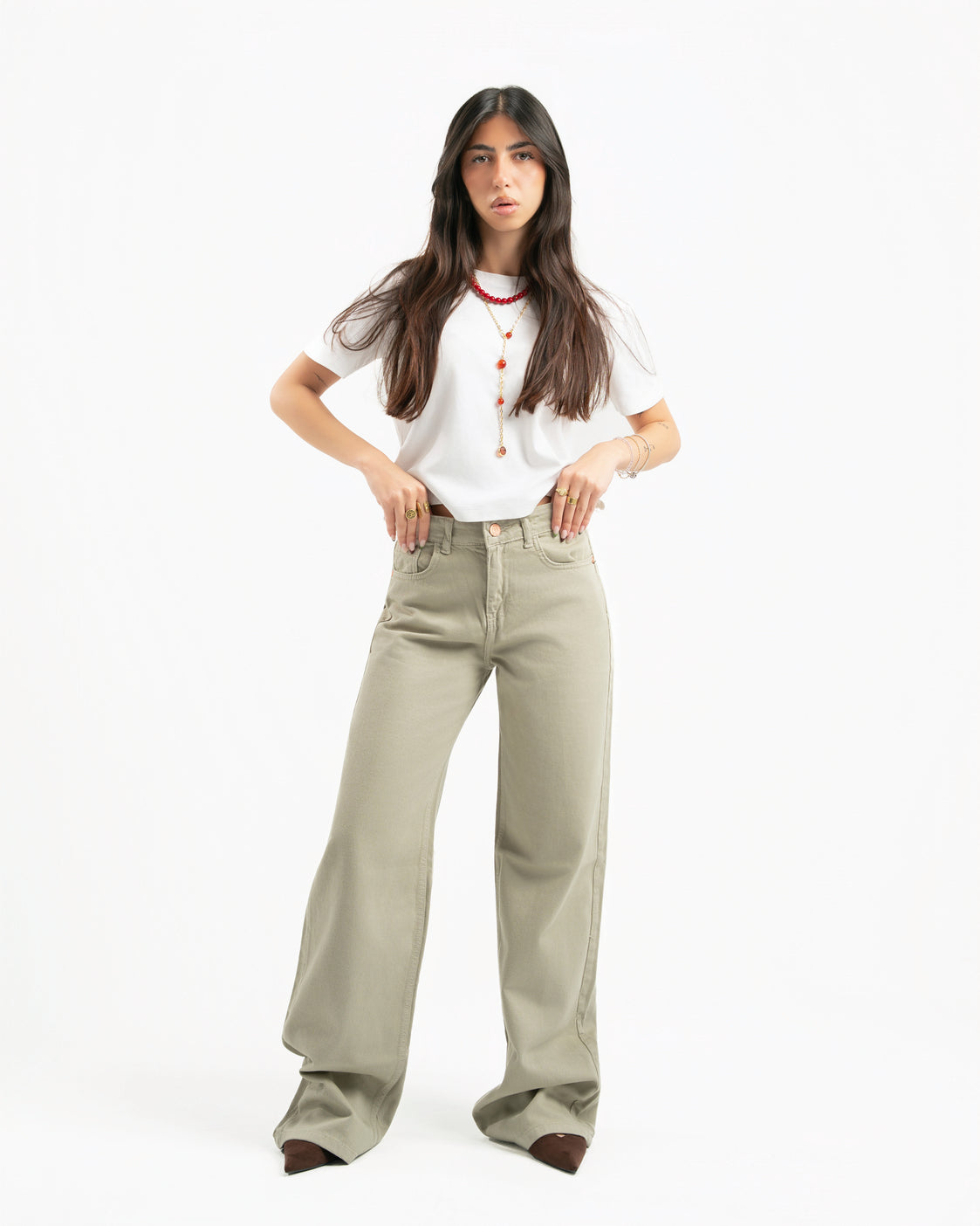 Sand Women Straight Jeans