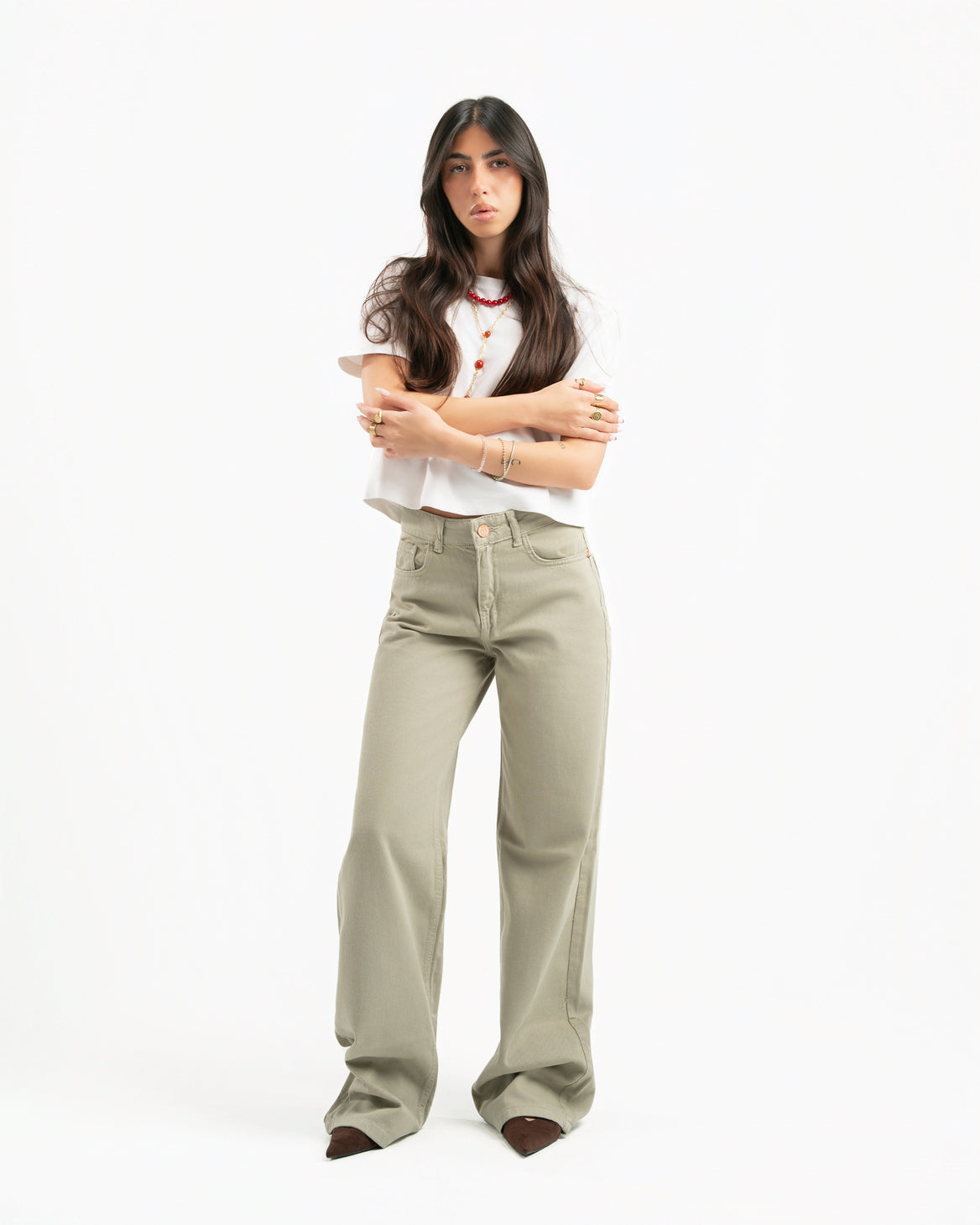Sand Women Straight Jeans