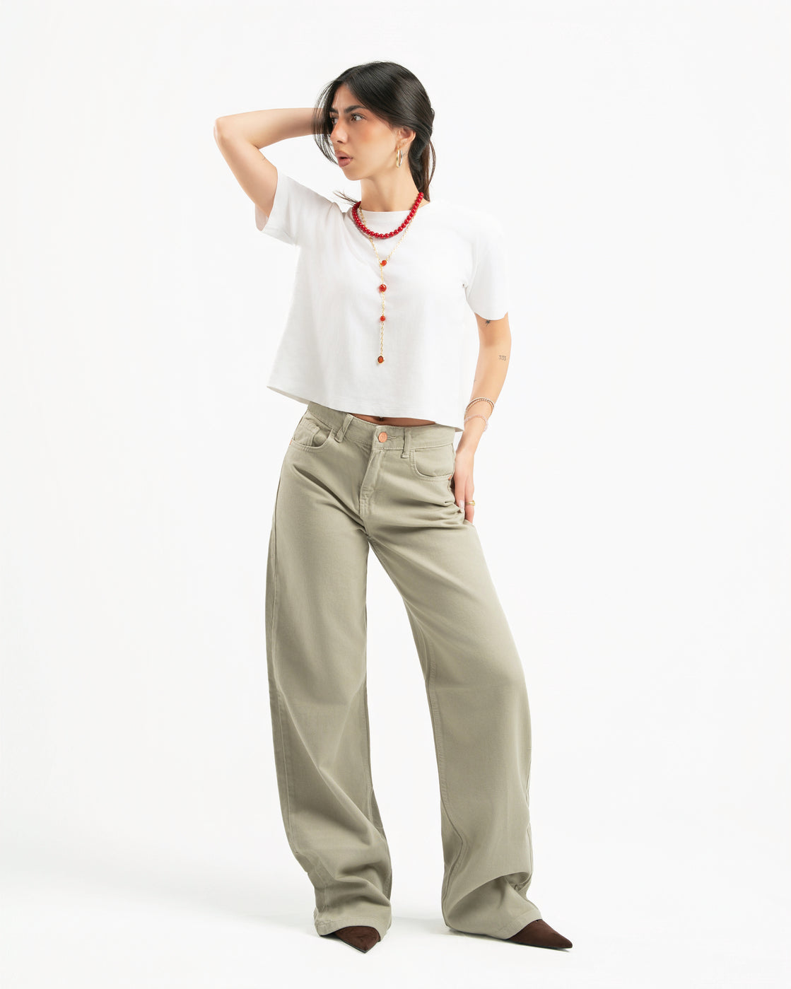 Sand Women Straight Jeans