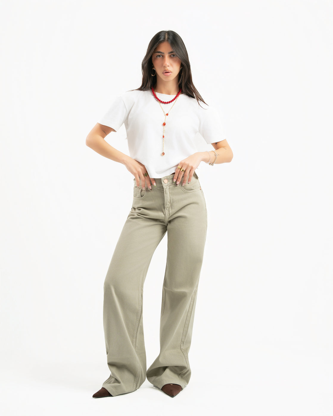 Sand Women Straight Jeans