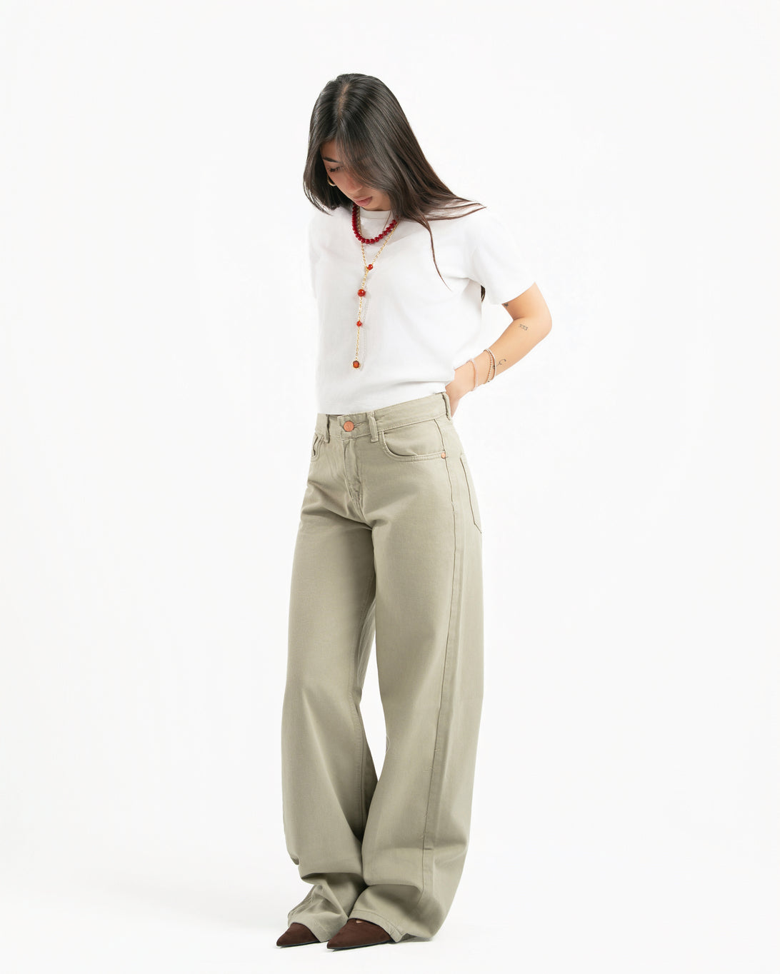Sand Women Straight Jeans